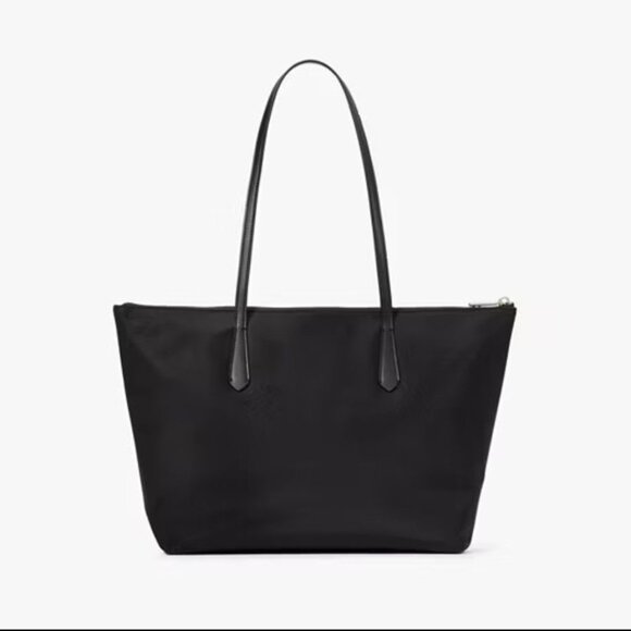kate spade NWT Black Nylon Two Handle Medium Kitt Tote - Picture 4 of 4